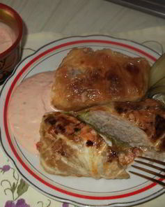 Голубцы с мясом, запеченные в духовке