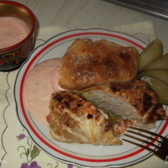 Рецепт голубцов с мясом, запеченные в духовке