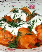 Голубцы в капустных листьях