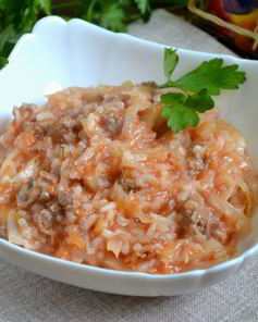 Ленивые голубцы под соусом