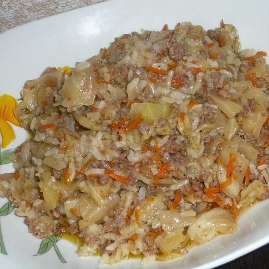 Рецепт ленивых голубцов в мульте