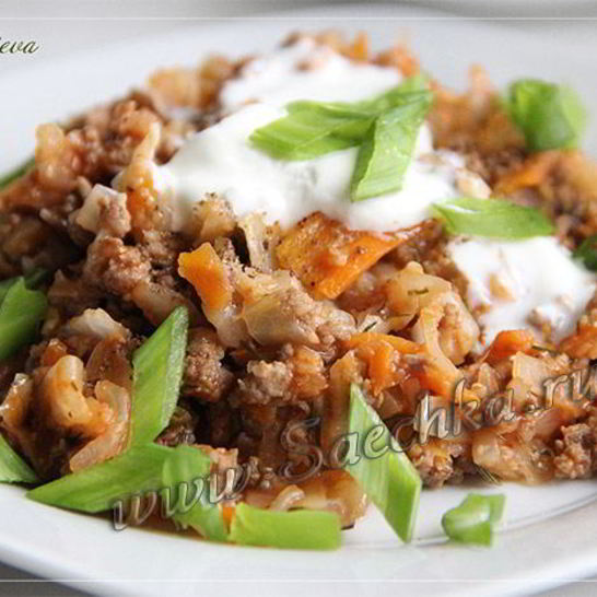 Рецепт ленивых голубцов