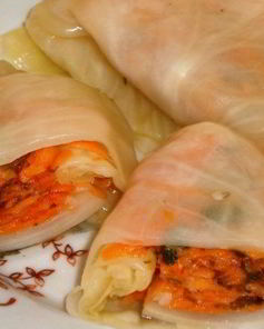 Маринованные голубцы с морковью по-корейски