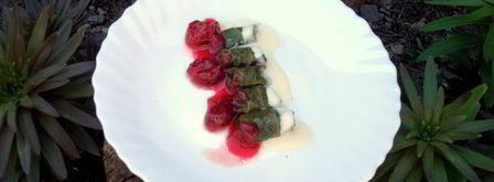 мини-голубцы с вино-вишневым соусом. Шаг 14