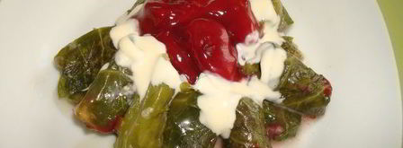 мини-голубцы с вино-вишневым соусом. Шаг 16