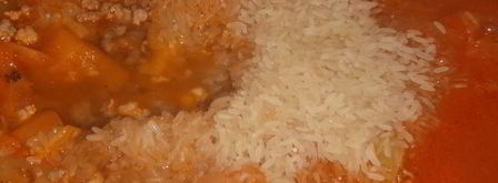 перцы с кабачком ленивые голубцы. Шаг 11