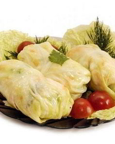 Постные голубцы с грибной начинкой