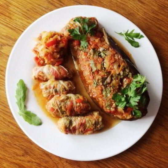 Рецепт постных овощных голубцов