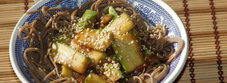 гречневая лапша соба с кабачками. Шаг 6