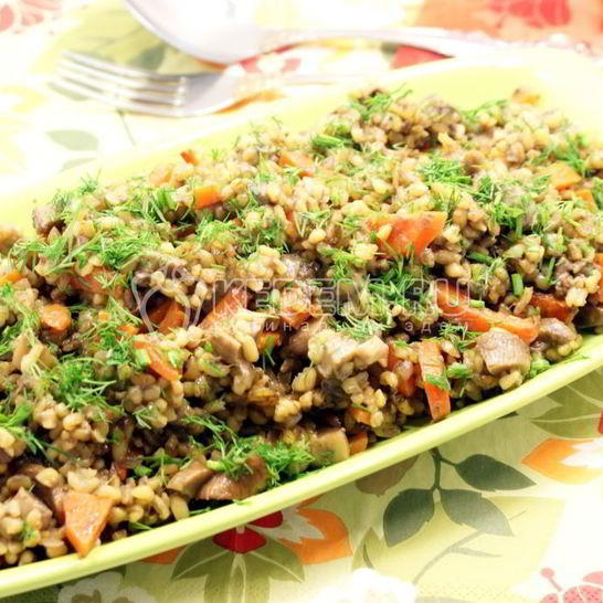 Рецепт белых грибов с булгуром