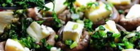 фаршированные грибы с сыром бри. Шаг 13