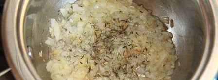 фаршированные перловкой грибы. Шаг 4