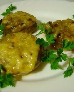 Фаршированные шампиньоны в мультиварке