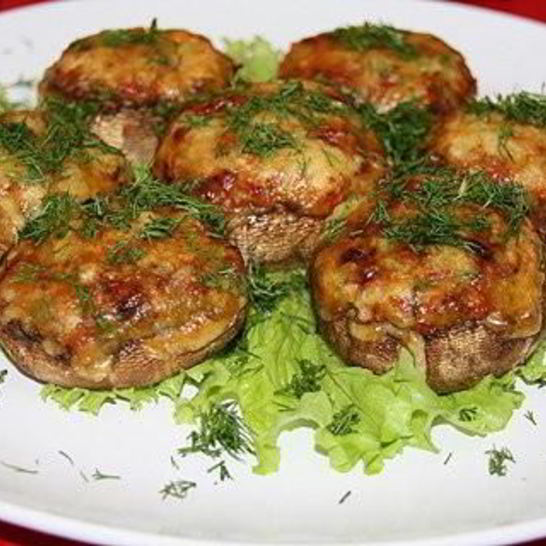 Рецепт фаршированных шляпок шампиньончиков