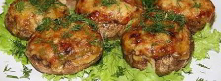 фаршированные шляпки шампиньончиков. Шаг 11