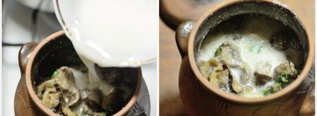 грибы душеные в горшочке. Шаг 3