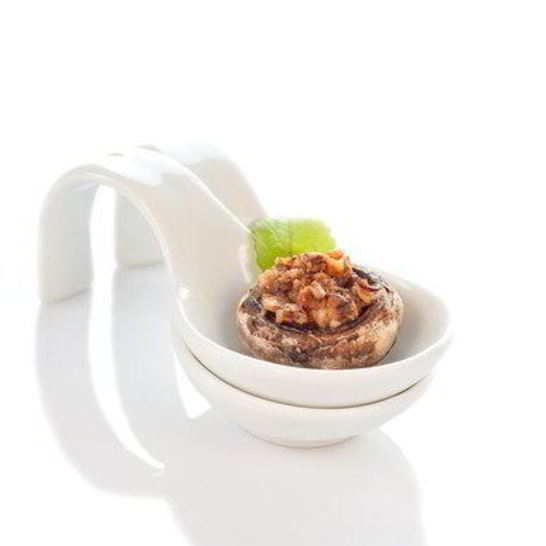 Рецепт грибов, фаршированных крабовым мясом, пармезаном и белым луком