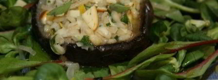 грибы, фаршированные перловкой. Шаг 12