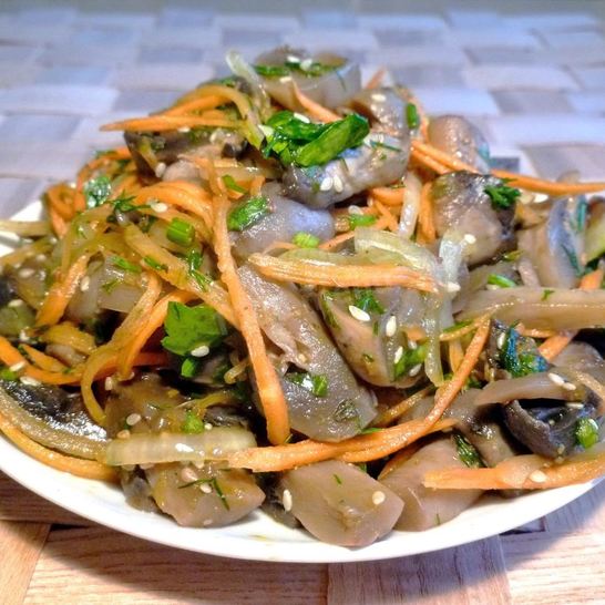 Рецепт грибов по-корейски