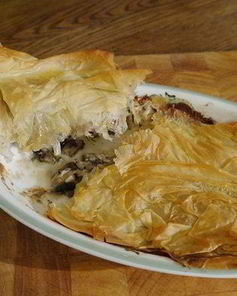 Грибы под хрустящим фило