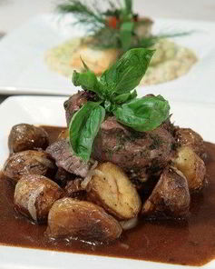 Грибы с карамелизованным луком