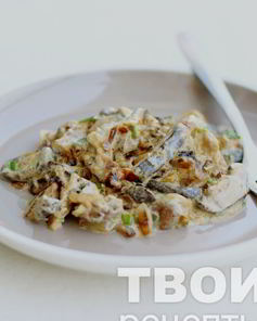 Грибы в сметане