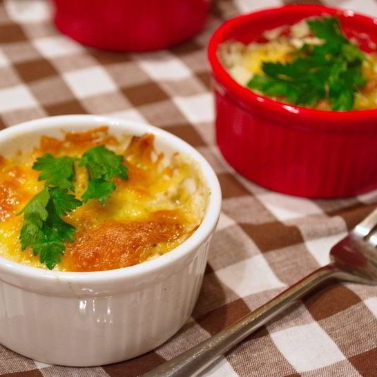 Рецепт грибов, запеченных с сыром