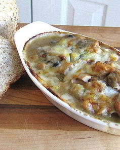 Грибы запеченные в сметане