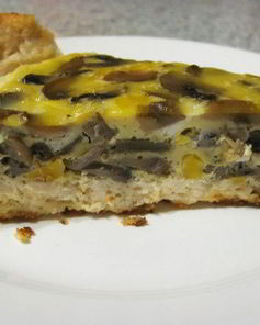 Куриное лукошко с грибным омлетом