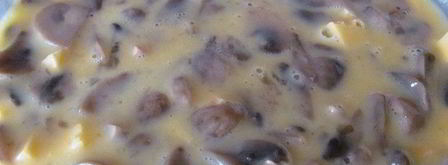 куриное лукошко с грибным омлетом. Шаг 7