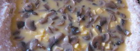 куриное лукошко с грибным омлетом. Шаг 8