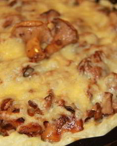 Лисички, запеченные в духовке