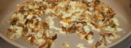 лисички, жареные с рисом. Шаг 4