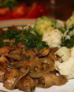 Маслята жареные