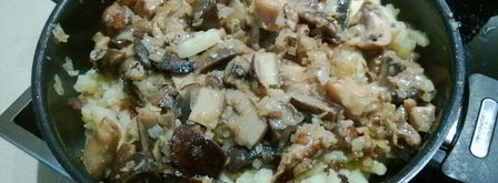 рибай, грибы, картошка — праздник. Шаг 9