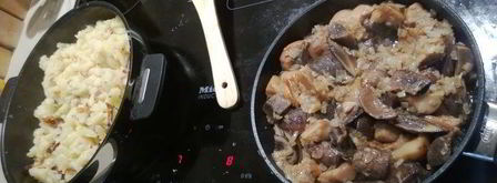 рибай, грибы, картошка — праздник. Шаг 10