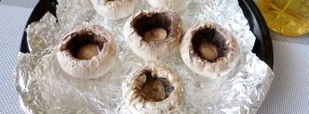 шампиньоны, фаршированные чечевицей. Шаг 4