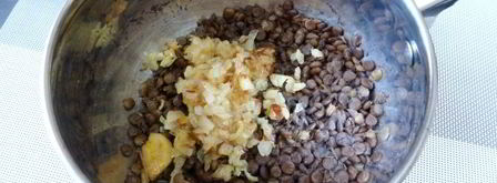 шампиньоны, фаршированные чечевицей. Шаг 9