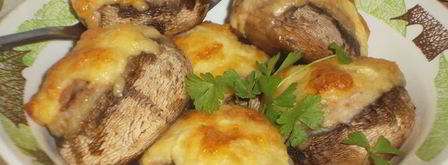 шампиньоны, фаршированные мясом. Шаг 9