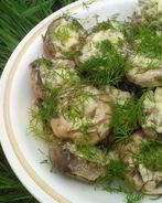 Шампиньоны на мангале