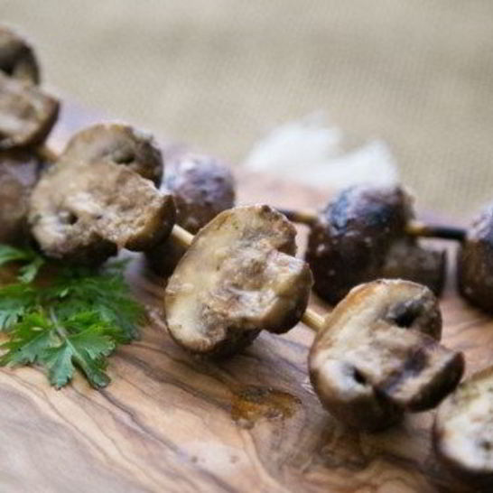 Рецепт шампиньонов на шпажках