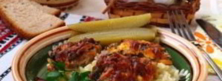 шампиньоны со свининой в духовке. Шаг 4