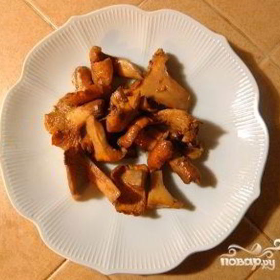 Рецепт тушеных лисичек