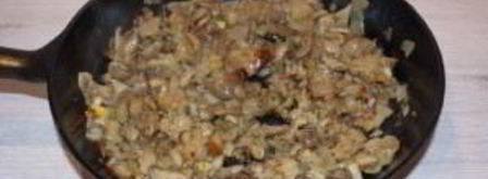 вешенки, жаренные с луком. Шаг 4