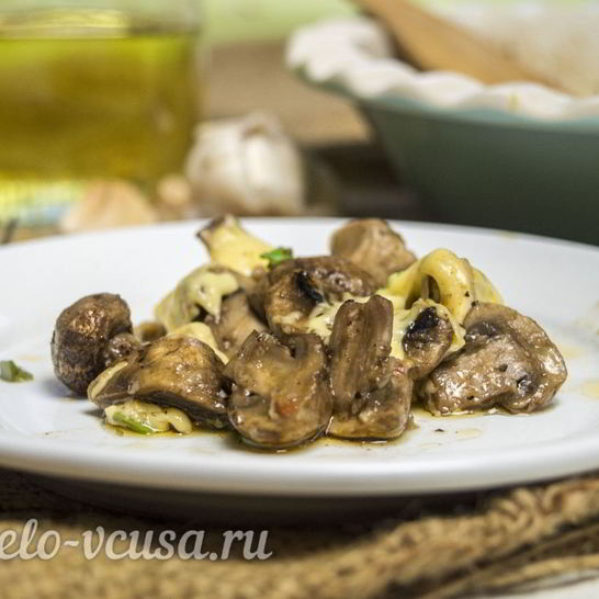 Рецепт запеченных шампиньонов с сыром