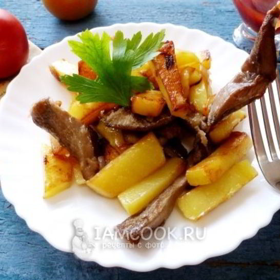 Рецепт жареных груздей с картошкой