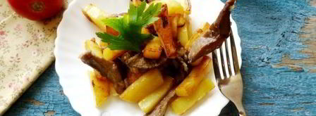 жареные грузди с картошкой. Шаг 11