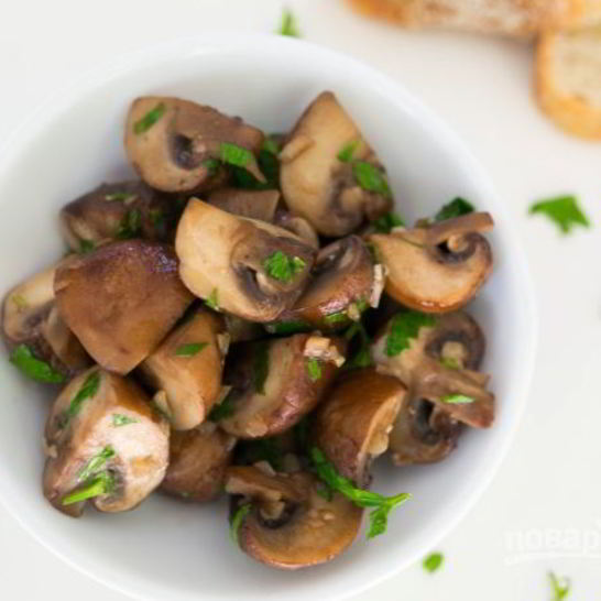 Рецепт жареных шампиньонов