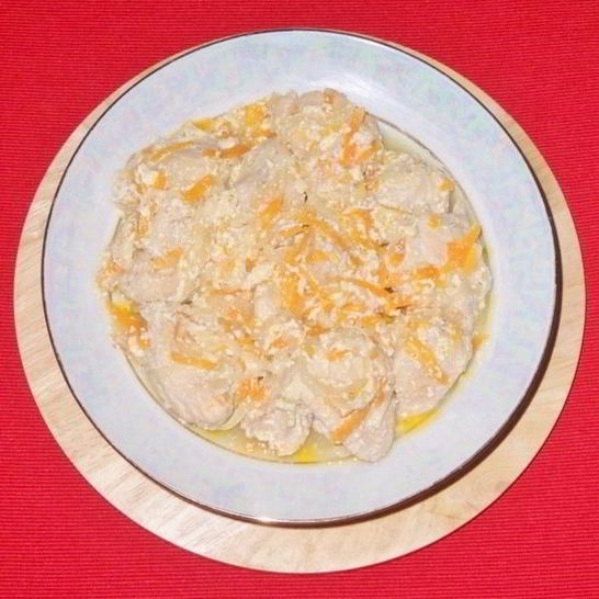 Рецепт быстрого сливочного гуляша из курицы