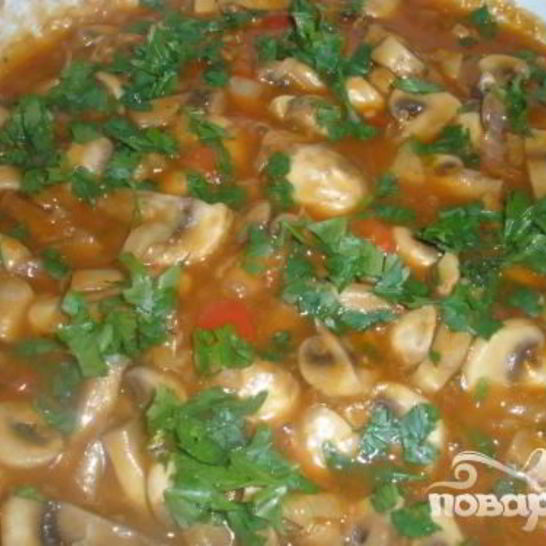 Рецепт грибного гуляша